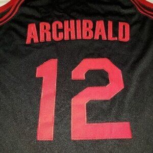 Taylor & Madison NATE TINY ARCHIBALD #12 CLINTON HS jersey SIZE 58 preowned